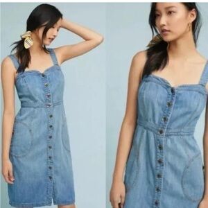 Pilcro and Letterpress                  Women's Blue Denim Dress